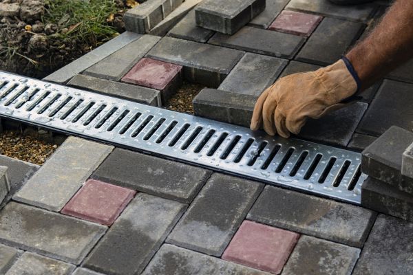 Patio Drain Installation in Nashua